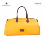 کیف برند فسیل رنگ زرد از جلو ( fossil tb-6122 )