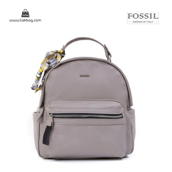 کیف برند فسیل رنگ طوسی از جلو ( fossil tb-6123)