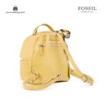 کیف برند فسیل رنگ زرد از بغل ( fossil tb-6123)