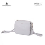 کیف رودوشی زنانه کد TB-6124 برند فسیل رنگ طوسی از جلو ( fossil tb-6124 )