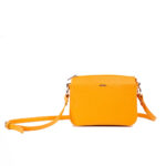 کیف رودوشی زنانه کد TB-6124 برند فسیل رنگ زرد از جلو ( fossil tb-6124 )