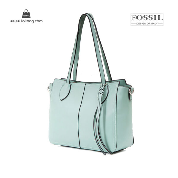 کیف دستی زنانه کد TB-6125 برند فسیل رنگ سبز از جلو ( fossil tb-6125 )