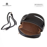 کیف رودوشی زنانه کد TB-6126 برند فسیل رنگ مشکی از بالا ( fossil tb-6126 )