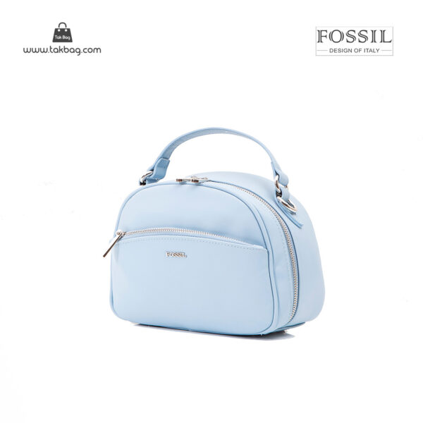 کیف رودوشی زنانه کد TB-6126 برند فسیل رنگ آبی از جلو ( fossil tb-6126 )
