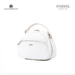 کیف رودوشی زنانه کد TB-6126 برند فسیل رنگ سفید از جلو ( fossil tb-6126 )