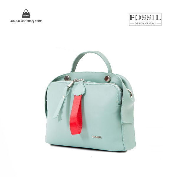 کیف رودوشی زنانه کد TB-6127 برند فسیل رنگ سبز از جلو ( fossil tb-6127 )