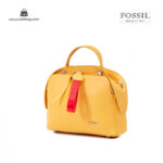 کیف رودوشی زنانه کد TB-6127 برند فسیل رنگ زرد از جلو ( fossil tb-6127 )