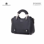 کیف دستی زنانه کد TB-6129 برند فسیل رنگ مشکی از جلو ( fossil tb-6129 )