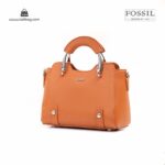 کیف دستی زنانه کد TB-6129 برند فسیل رنگ قهوه ای از جلو ( fossil tb-6129 )