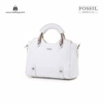 کیف دستی زنانه کد TB-6129 برند فسیل رنگ سفید از جلو ( fossil tb-6129 )