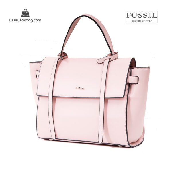 کیف دستی زنانه کد TB-6131 برند فسیل رنگ صورتی از جلو ( fossil tb-6131 )