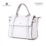 کیف دستی زنانه کد TB-6131 برند فسیل رنگ سفید از جلو ( fossil tb-6131 )