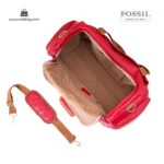 ساک دستی زنانه کد TB-6132 برند فسیل رنگ قرمز از بالا ( fossil tb-6132 )
