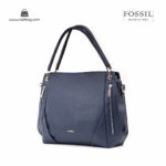 کیف دستی زنانه کد TB-6133 برند فسیل رنگ آبی از جلو ( fossil tb-6133 )