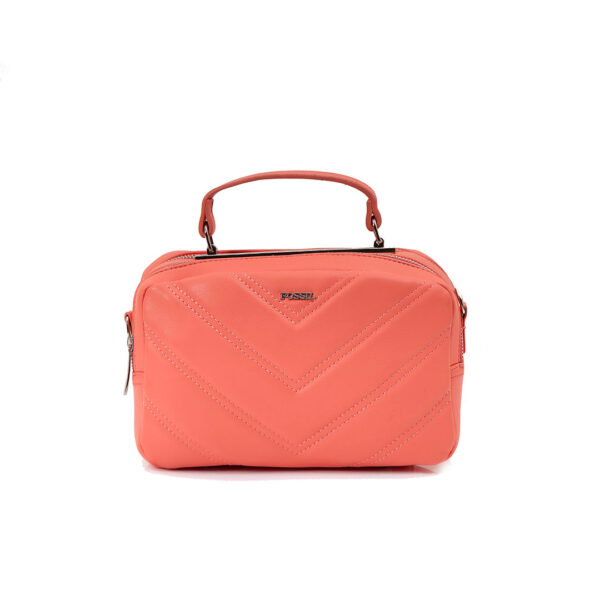 کیف رودوشی زنانه کد TB-6134 برند فسیل رنگ نارنجی از جلو ( fossil tb-6134 )