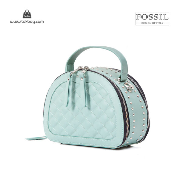 کیف رودوشی زنانه کد TB-6135 برند فسیل رنگ سبز از جلو ( fossil tb-6135 )