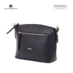 کیف رودوشی زنانه کد TB-6136 برند فسیل رنگ مشکی از جلو ( fossil tb-6136 )