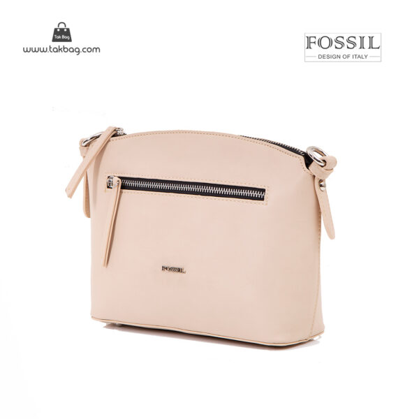 کیف رودوشی زنانه کد TB-6136 برند فسیل رنگ کمل از جلو ( fossil tb-6136 )
