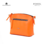کیف رودوشی زنانه کد TB-6136 برند فسیل رنگ نارنجی از جلو ( fossil tb-6136 )
