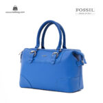 کیف دستی زنانه کد TB-6137 برند فسیل رنگ آبی از جلو ( fossil tb-6137 )