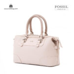 کیف دستی زنانه کد TB-6137 برند فسیل رنگ کمل از جلو ( fossil tb-6137 )