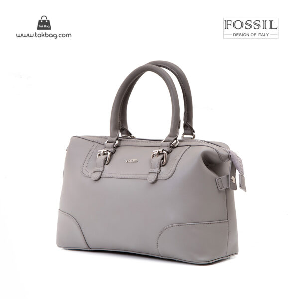 کیف دستی زنانه کد TB-6137 برند فسیل رنگ طوسی از جلو ( fossil tb-6137 )