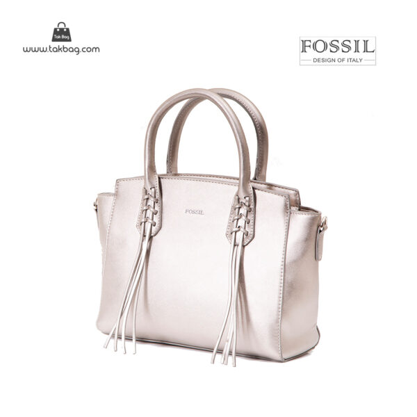 کیف دستی زنانه کد TB-6138 برند فسیل رنگ طلایی از جلو ( fossil tb-6138 )