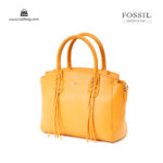 کیف دستی زنانه کد TB-6138 برند فسیل رنگ زرد از جلو ( fossil tb-6138 )