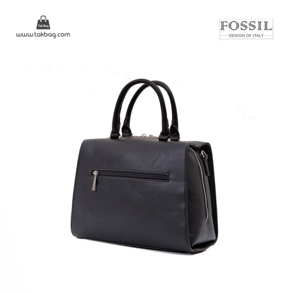 کیف دستی زنانه کد TB-6139 برند فسیل رنگ مشکی از پشت ( fossil tb-6139 )