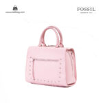 کیف دستی زنانه کد TB-6139 برند فسیل رنگ صورتی از جلو ( fossil tb-6139 )