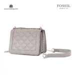 کیف رودوشی زنانه کد TB-6140 برند فسیل رنگ طوسی از جلو ( fossil tb-6140 )