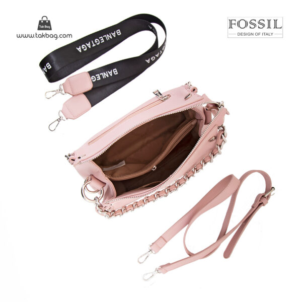 کیف رودوشی زنانه کد TB-6141 برند فسیل رنگ صورتی از بالا ( fossil tb-6141 )
