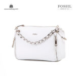 کیف رودوشی زنانه کد TB-6141 برند فسیل رنگ سفید از جلو ( fossil tb-6141 )
