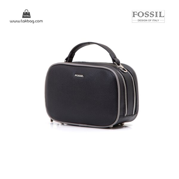کیف رودوشی زنانه کد TB-6144 برند فسیل رنگ مشکی از جلو ( fossil tb-6144 )