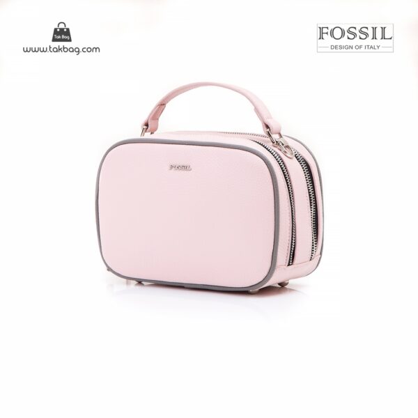 کیف رودوشی زنانه کد TB-6144 برند فسیل رنگ صورتی از جلو ( fossil tb-6144 )