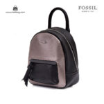 کوله پشتی زنانه کد TB-6145 برند فسیل رنگ مشکی از جلو ( fossil tb-6145 )
