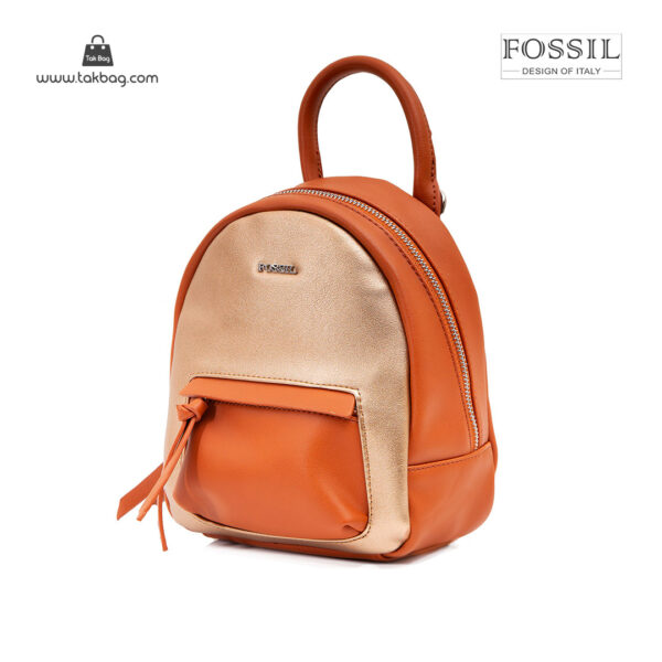 کوله پشتی زنانه کد TB-6145 برند فسیل رنگ قهوه ای از جلو ( fossil tb-6145 )