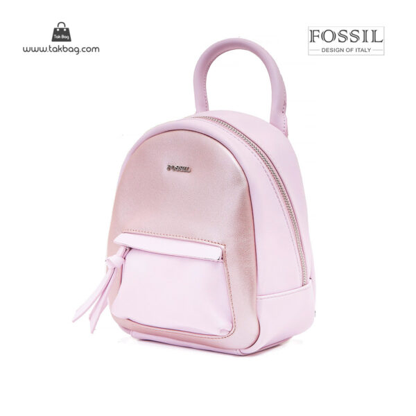 کوله پشتی زنانه کد TB-6145 برند فسیل رنگ صورتی از جلو ( fossil tb-6145 )