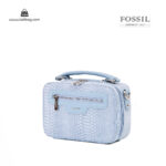 کیف رودوشی زنانه کد TB-6146 برند فسیل رنگ آبی از جلو ( fossil tb-6146 )