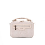 کیف رودوشی زنانه کد TB-6146 برند فسیل رنگ کرم از جلو ( fossil tb-6146 )