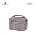 کیف رودوشی زنانه کد TB-6146 برند فسیل رنگ طوسی از جلو ( fossil tb-6146 )