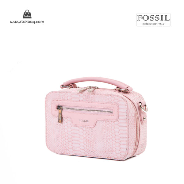 کیف رودوشی زنانه کد TB-6146 برند فسیل رنگ صورتی از جلو ( fossil tb-6146 )
