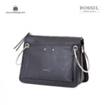 کیف رودوشی زنانه کد TB-6147 برند فسیل رنگ مشکی از جلو ( fossil tb-6147 )