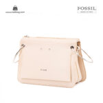 کیف رودوشی زنانه کد TB-6147 برند فسیل رنگ کمل از جلو ( fossil tb-6147 )