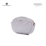 کیف رودوشی کمری زنانه کد TB-6150 برند فسیل رنگ طوسی از جلو ( fossil tb-6150 )