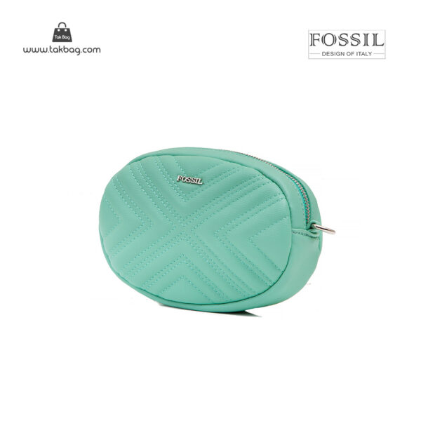 کیف رودوشی کمری زنانه کد TB-6150 برند فسیل رنگ سبز از جلو ( fossil tb-6150 )