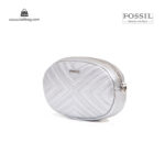 کیف رودوشی کمری زنانه کد TB-6150 برند فسیل رنگ نقره ای از جلو ( fossil tb-6150 )