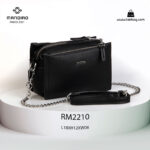 کیف رودوشی زنانه کد RM-2210 برند ماندیرو رنگ مشکی از جلو ( mandiro RM-2210 )