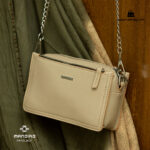 کیف رودوشی زنانه کد RM-2210 برند ماندیرو رنگ کافی فانتزی ( mandiro RM-2210 )