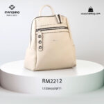 کوله پشتی زنانه کد RM-2212 برند ماندیرو رنگ کرم از جلو ( mandiro RM-2212 )
